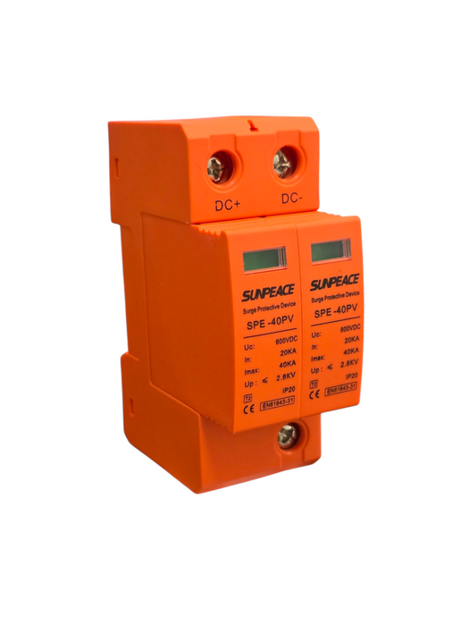 Supresor de picos DC 2P SPD riel DIN