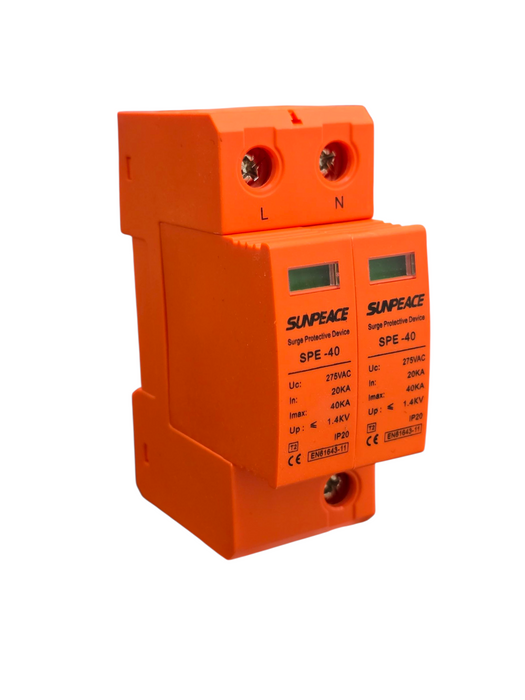 Supresor de picos AC 2P SPD riel DIN