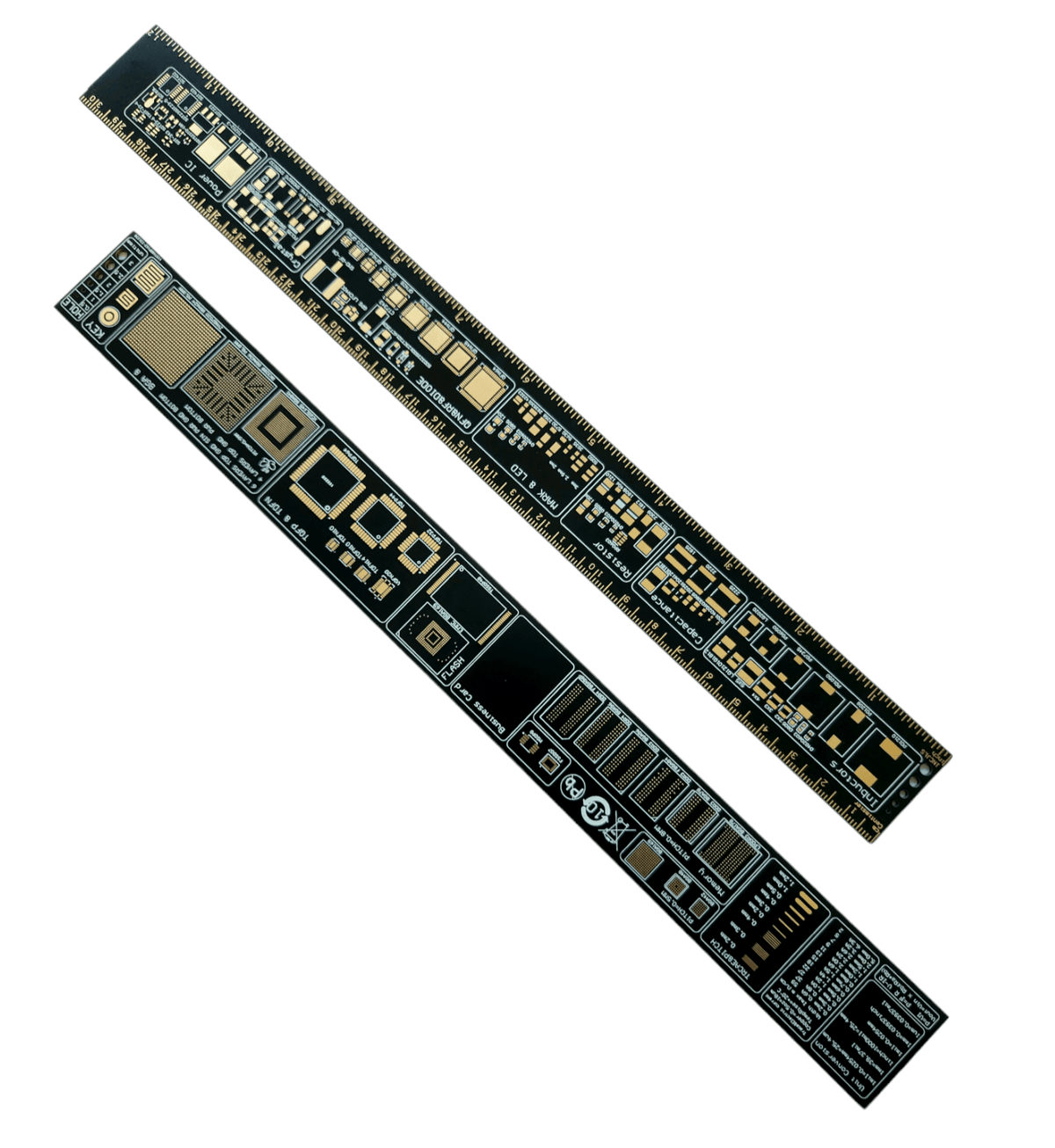 Regla pcb multifuncional para electrónica 25cm