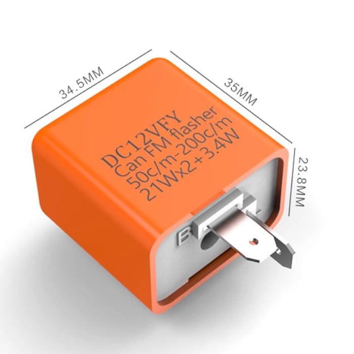 Relé intermitente ajustable 12V de 2 pines