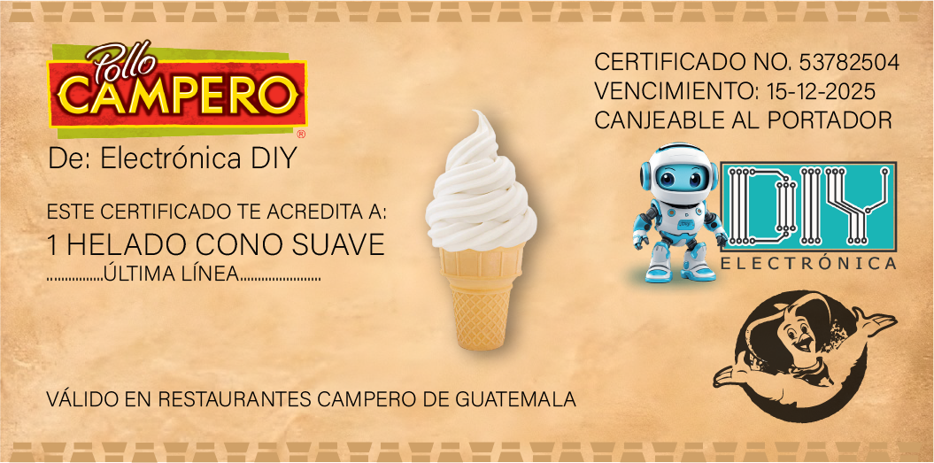 Cupones DIY - Cono helado