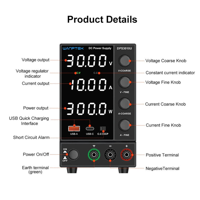 Fuente de alimentación digital DPS3010U