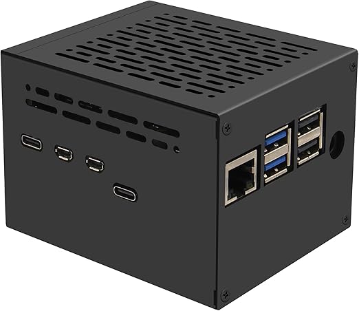 Case Geekworm X1205-C1 para Raspberry Pi 5