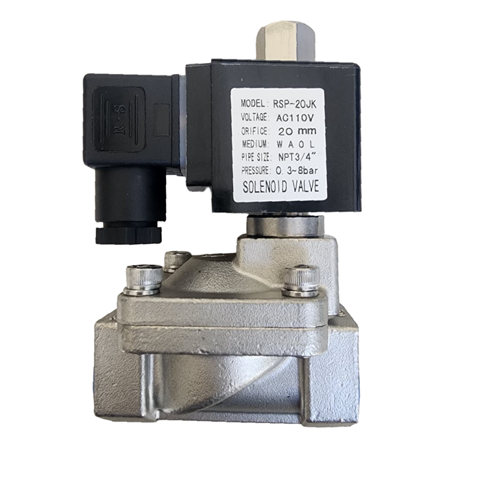 Válvula solenonide - 3/4" 110V - Viton - NA - Normalmente abierta RSP-20JK