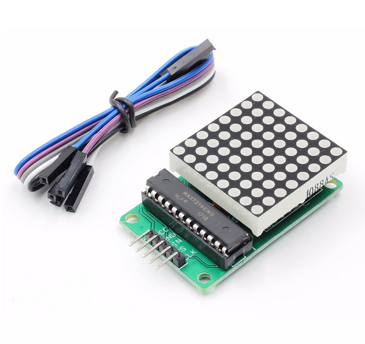 Matriz 8X8 un color con serial MAX7219