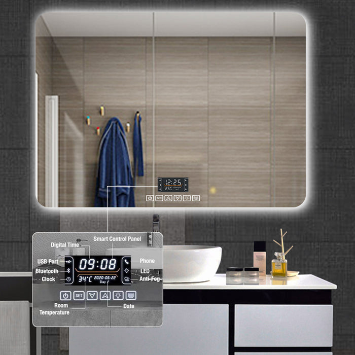 Switch de espejo + antinublado + bocinas + horario