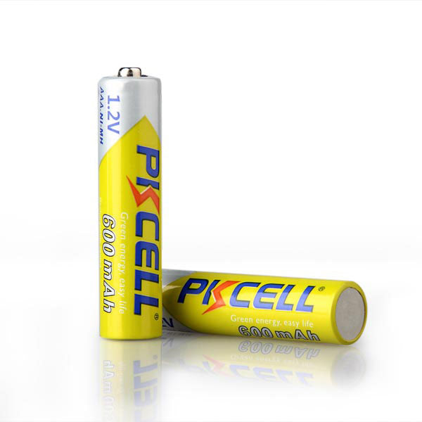 PKCELL Batería AAA recargable 1.5V 600mA NI-MH  (2 piezas)