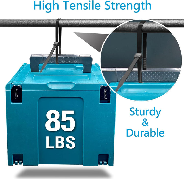 Cincho plástico  12" 85LB de fuerza resistente UV - 20 piezas