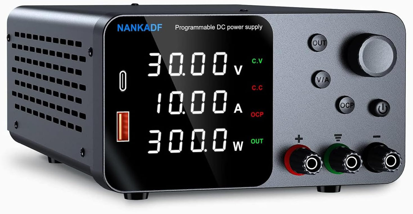 Fuente de alimentación digital con ajuste preciso 30V 10A