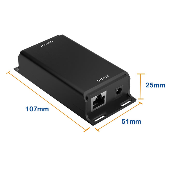 Inyector PoE Pasivo Gigabit de 24V 30W