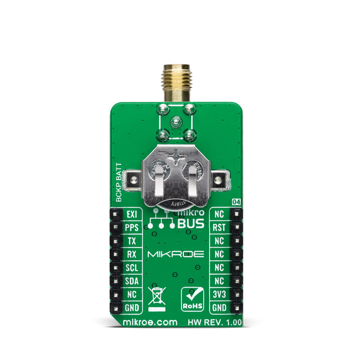 MikroE GNSS MAX Click con Receptor u-blox MAX-M10S para mikroBUS™