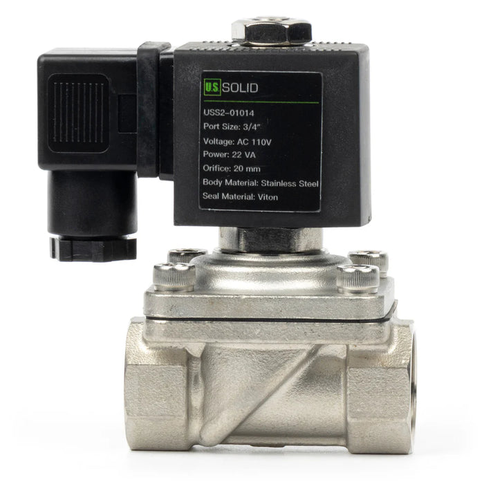 Electroválvula US solid normalmente cerrada 110V AC 3/4"