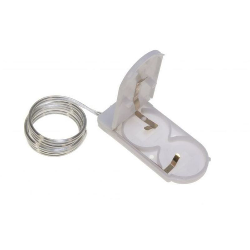 Supporto per batteria CR2032 con montaggio a foro passante per