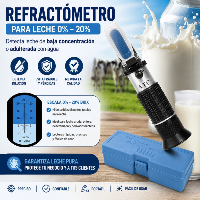 Refractómetro de leche