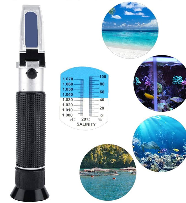 Refractómetro de salinidad 0° a 100° BRIX