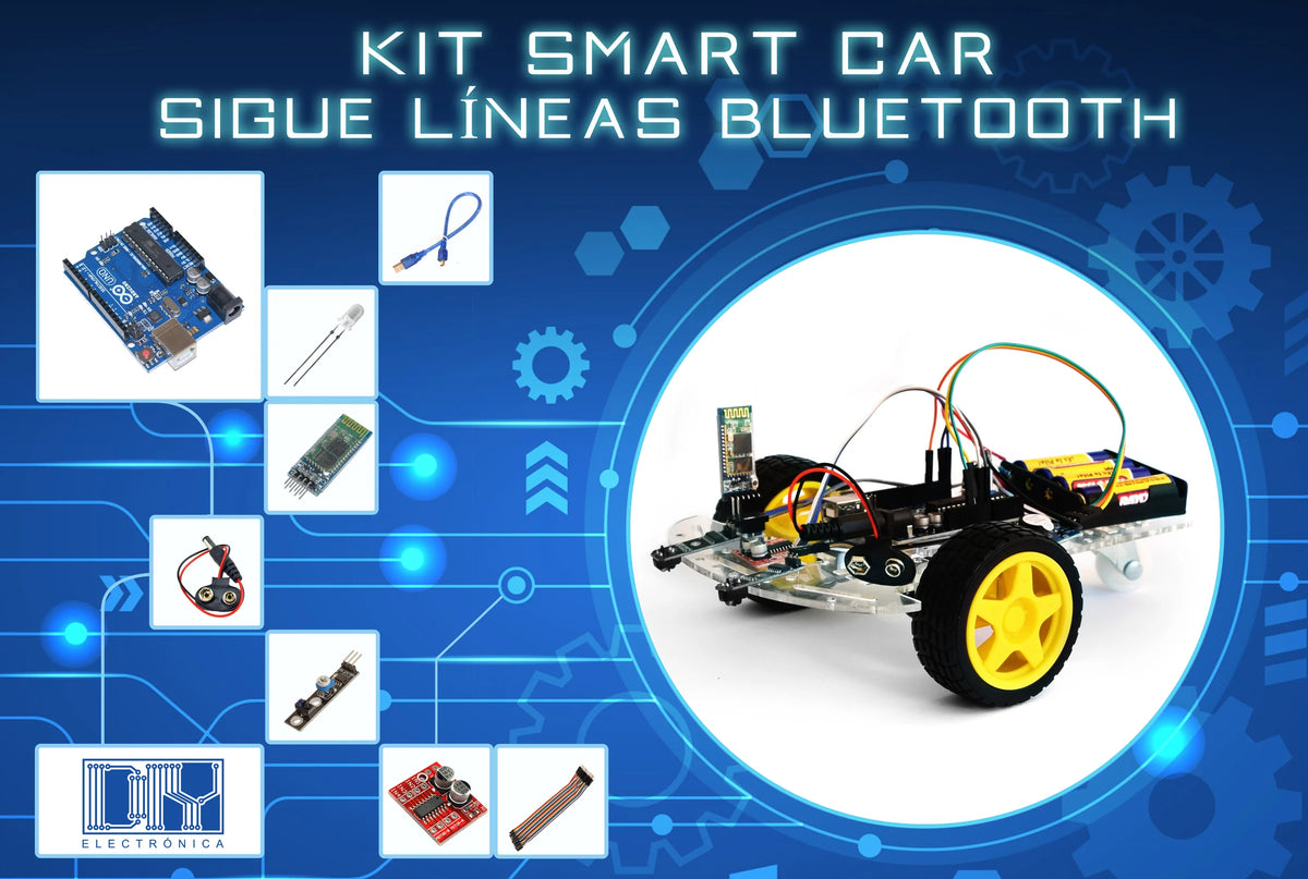 Kit Smart car 2WD sigue líneas y bluetooth