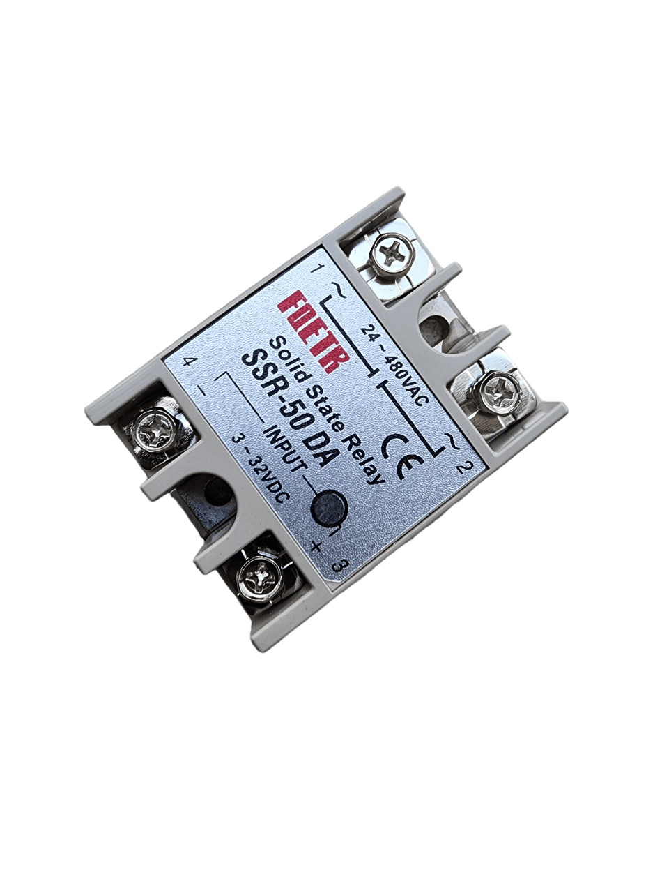 Aexit Relè A Stato Solido SSR-50DA Con Dissipatore - Ingresso DC 3-32V Uscita AC 24-480V 50A - 4
