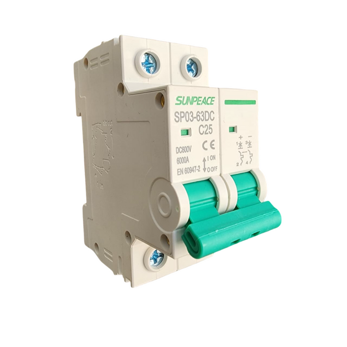 Breaker DC 25A 600V 2P