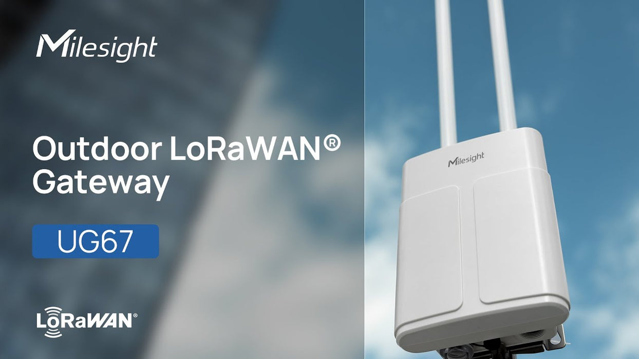 KIT CONCENTRADOR LORAWAN EXT. 915MHZ 8CH - UG67 Milesight