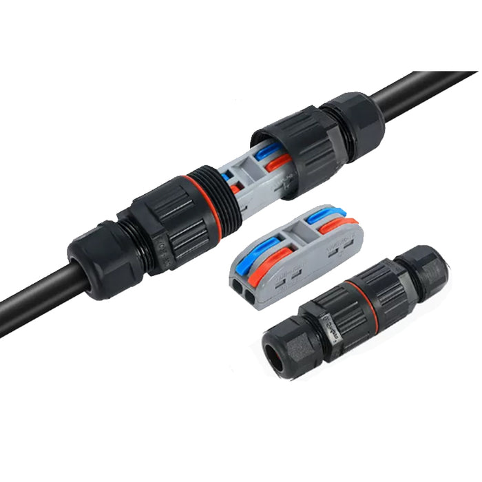 Conector Wago de Empalme Impermeable IP68 de 2 Polos para Cable Eléctrico