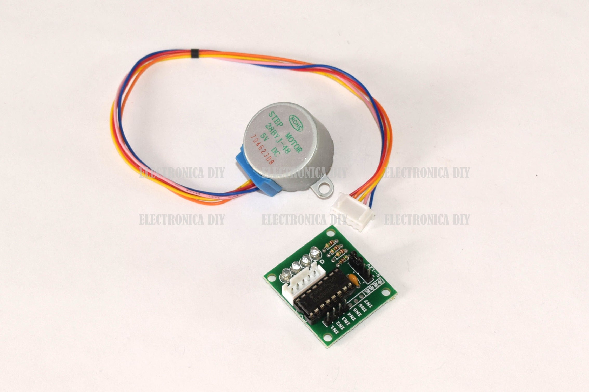 Motor Stepper 28BYJ-48 y controlador ULN2003 - Electrónica DIY Guat...