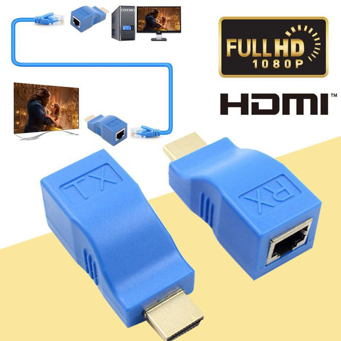 Extensor HDMI de 1080P 30 Metros RJ45