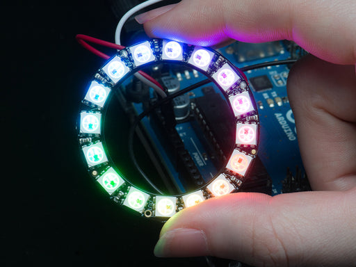 Anillo LED Neopixel 16 bits - Electrónica DIY Guatemala